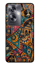 Folk Print Oppo A79 5G Glass Case