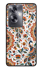 White Mayura Oppo A79 5G Glass Case