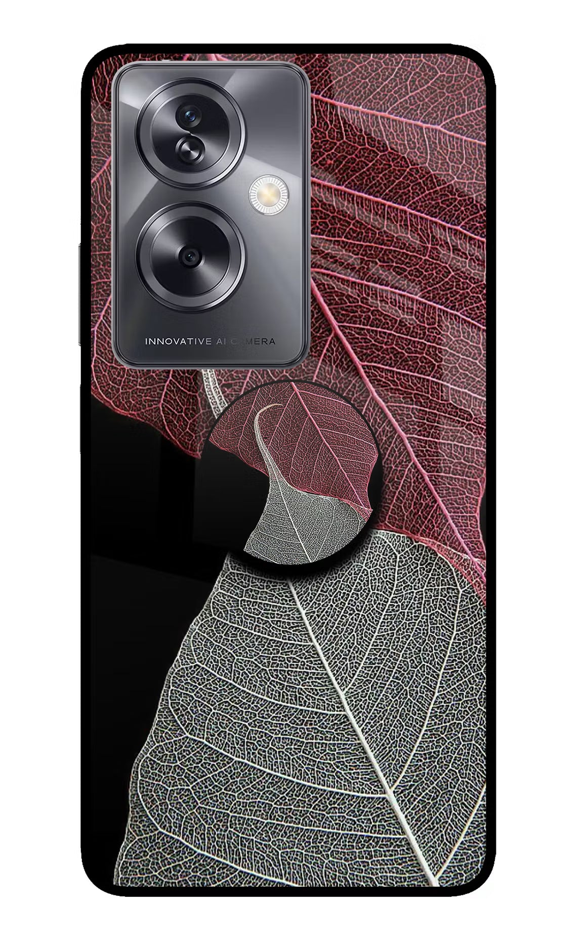 Leaf Pattern Oppo A79 5G Pop Case by Casekaro