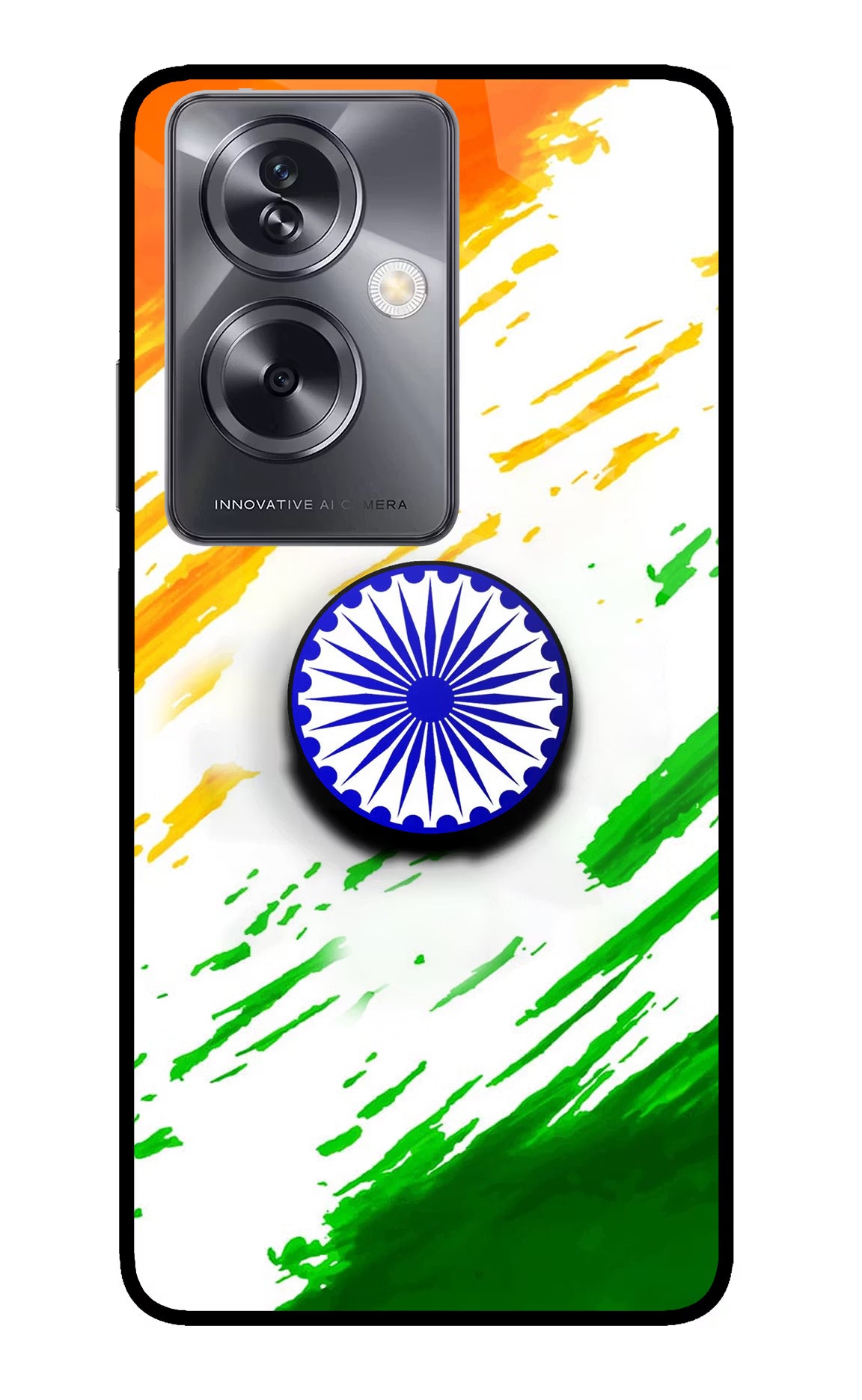 Indian Flag Ashoka Chakra Oppo A79 5G Pop Case by Casekaro