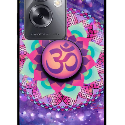 Om Purple Oppo A79 5G Pop Case by Casekaro