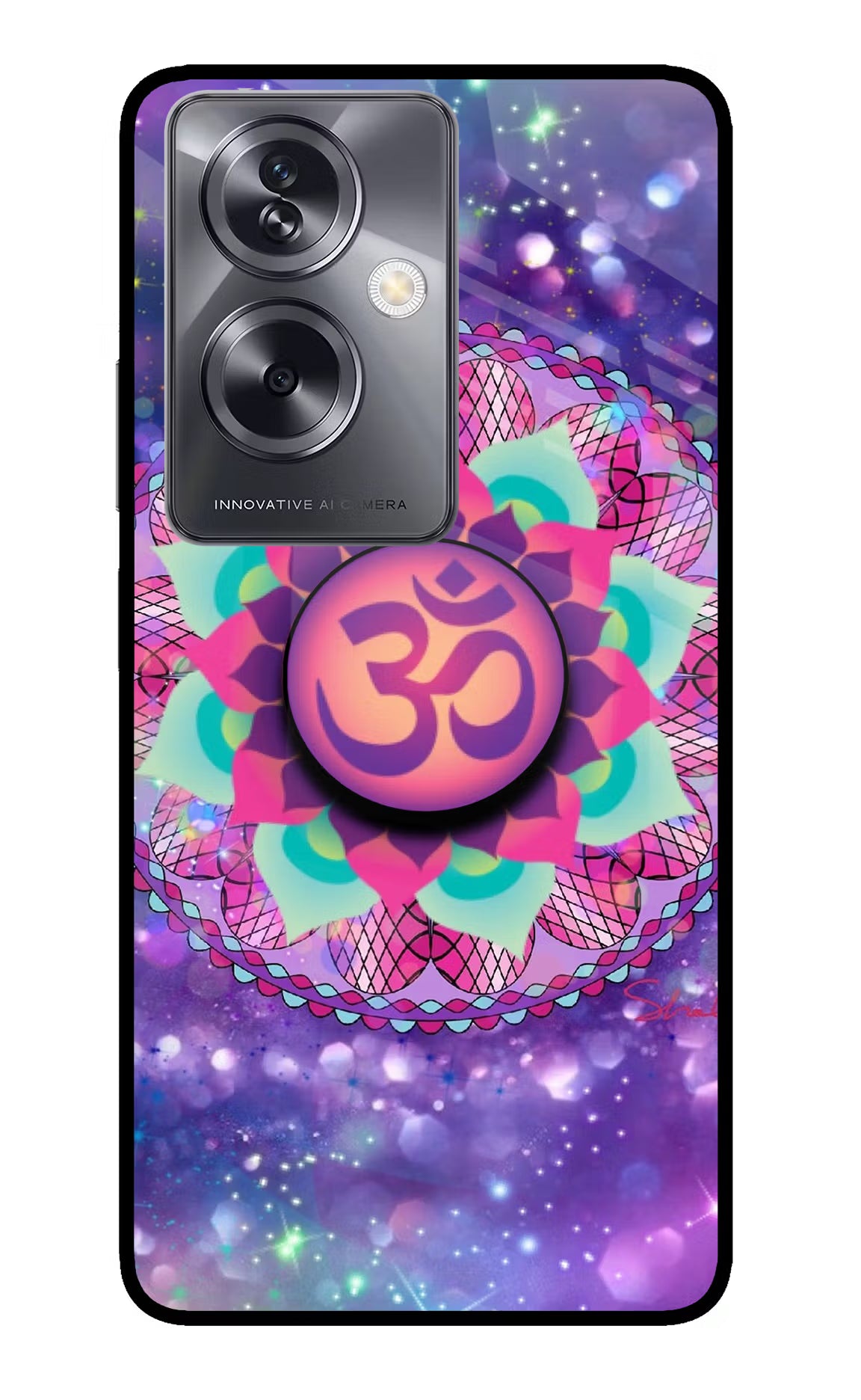 Om Purple Oppo A79 5G Pop Case by Casekaro