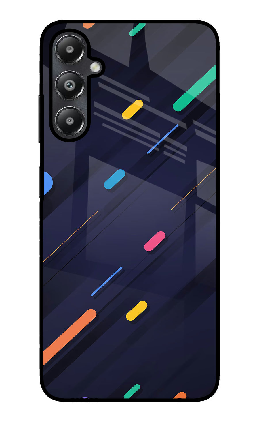 Abstract Design Samsung A05s Back Cover, Glass case