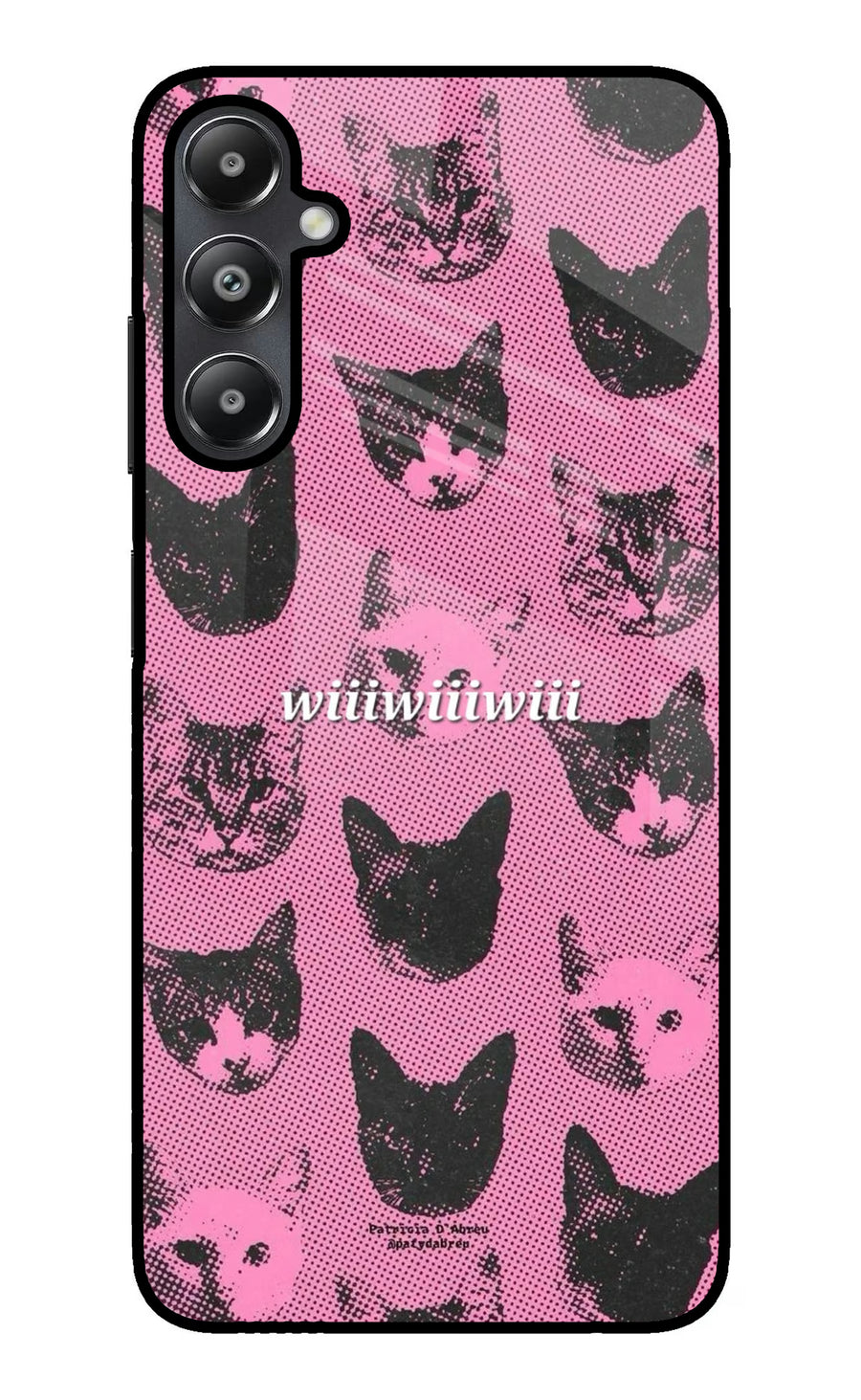 Pink Cats Samsung A05s Back Cover, Glass case