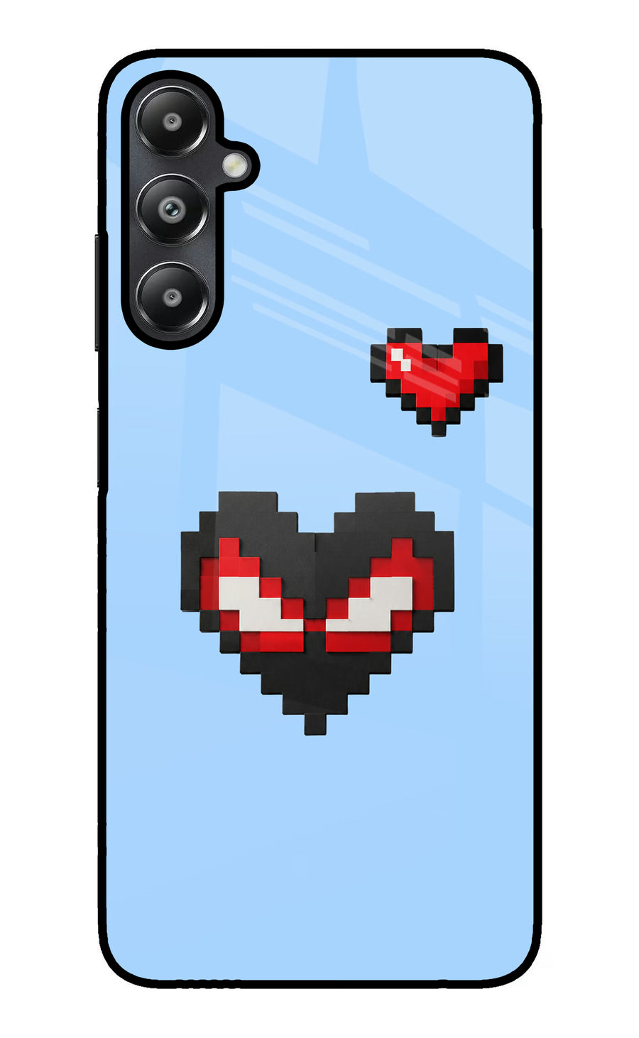 Peter Heart Samsung A05s Back Cover, Glass case