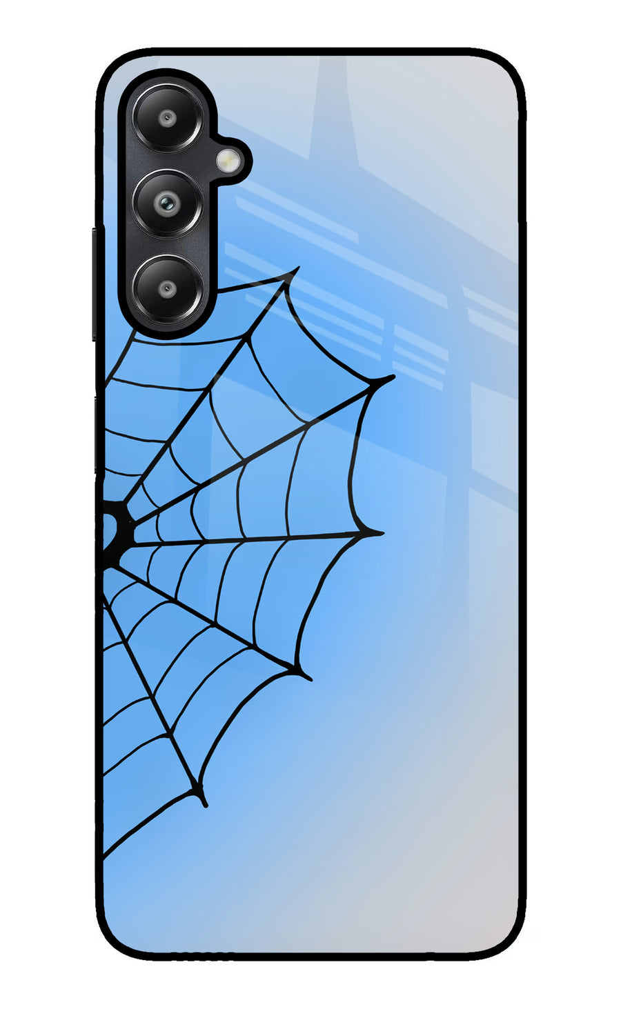 Blue Web Samsung A05s Back Cover, Glass case