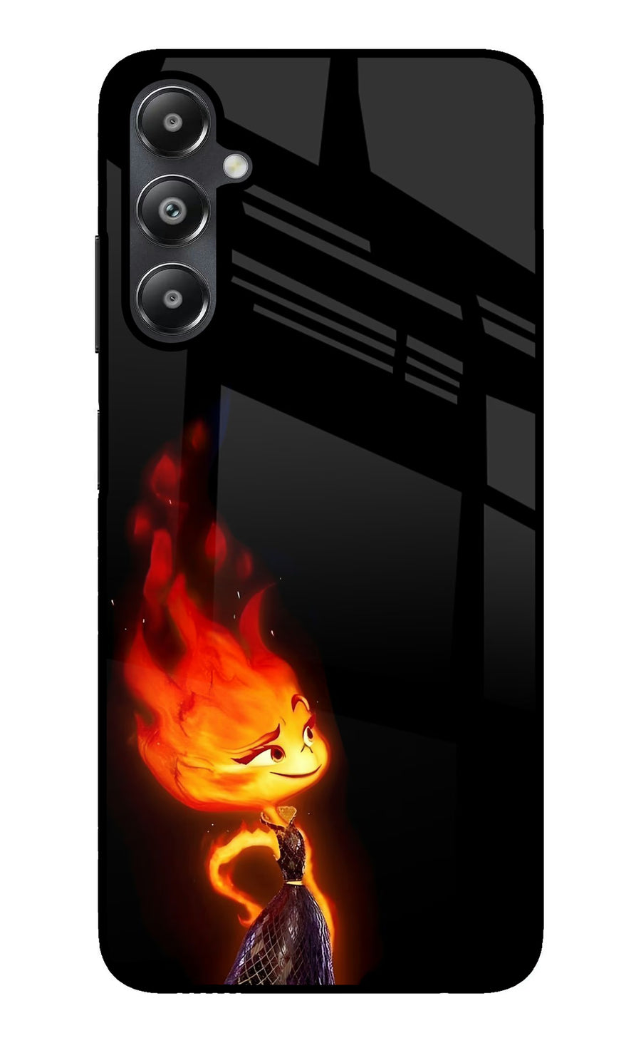 Ember Flame Samsung A05s Back Cover, Glass case