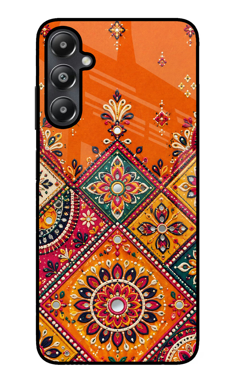 Kutch Glow Samsung A05s Back Cover, Glass case