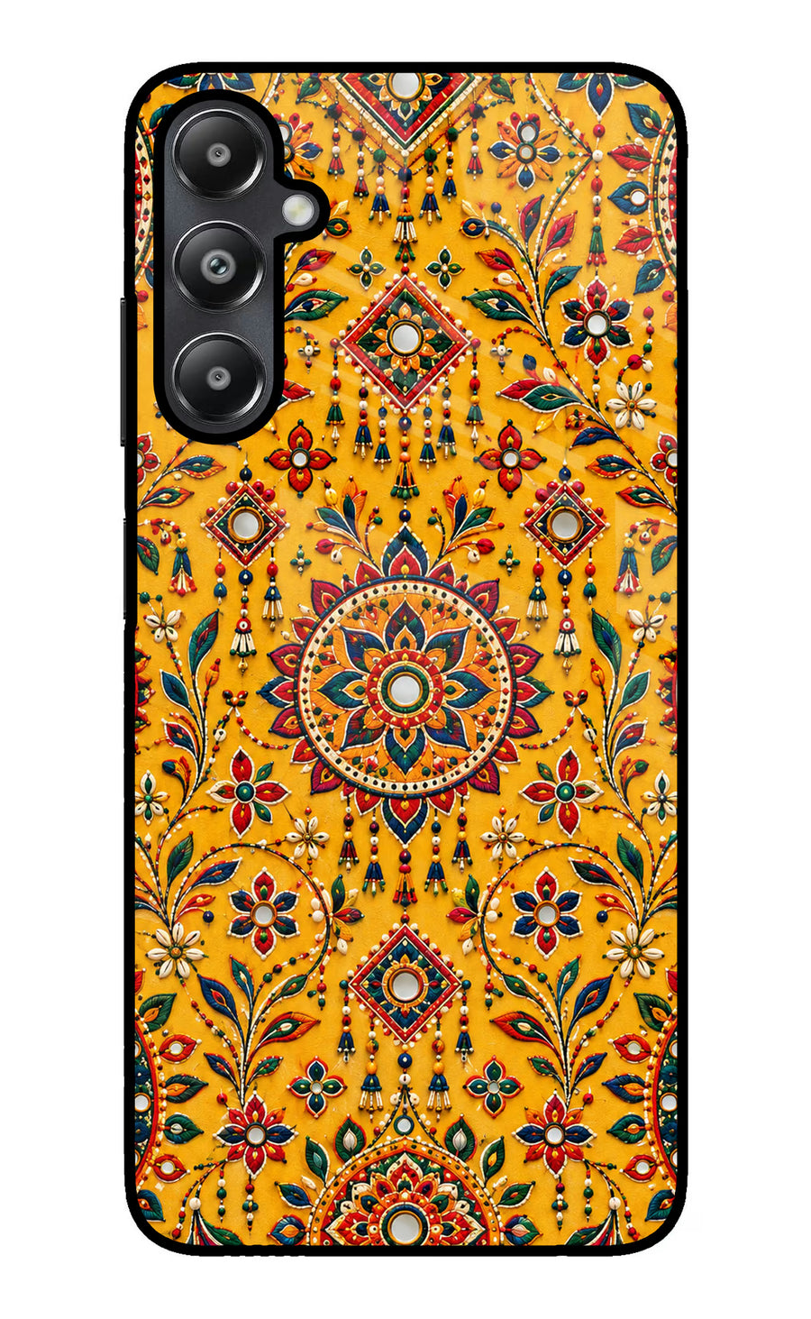 Sunlit Aura Samsung A05s Back Cover, Glass case