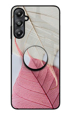 White Pink Leaf Samsung A05s Pop Case by Casekaro