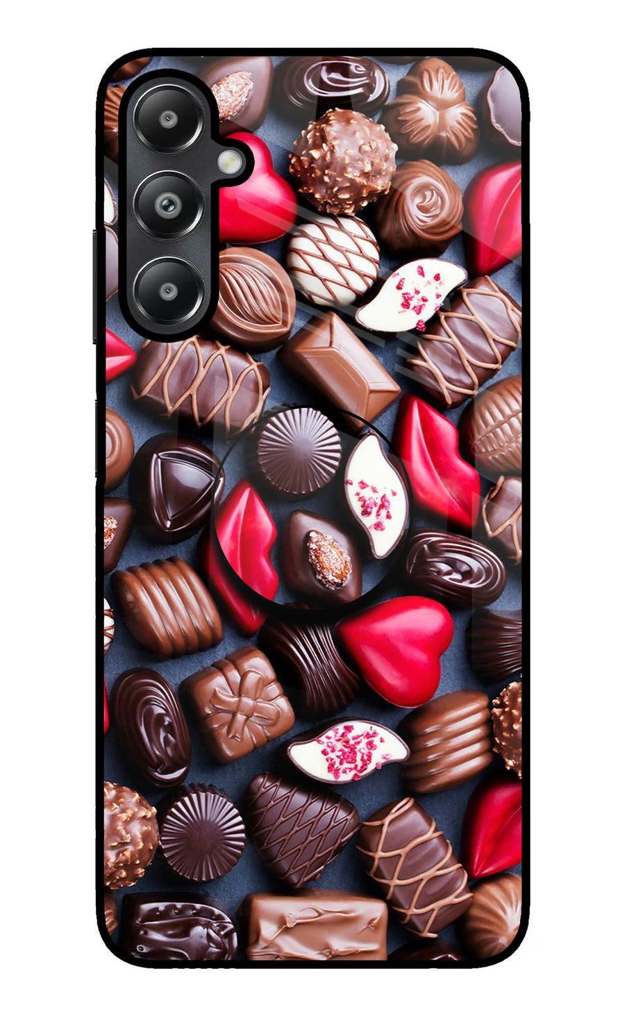 Chocolates Samsung A05s Pop Case, Glass case