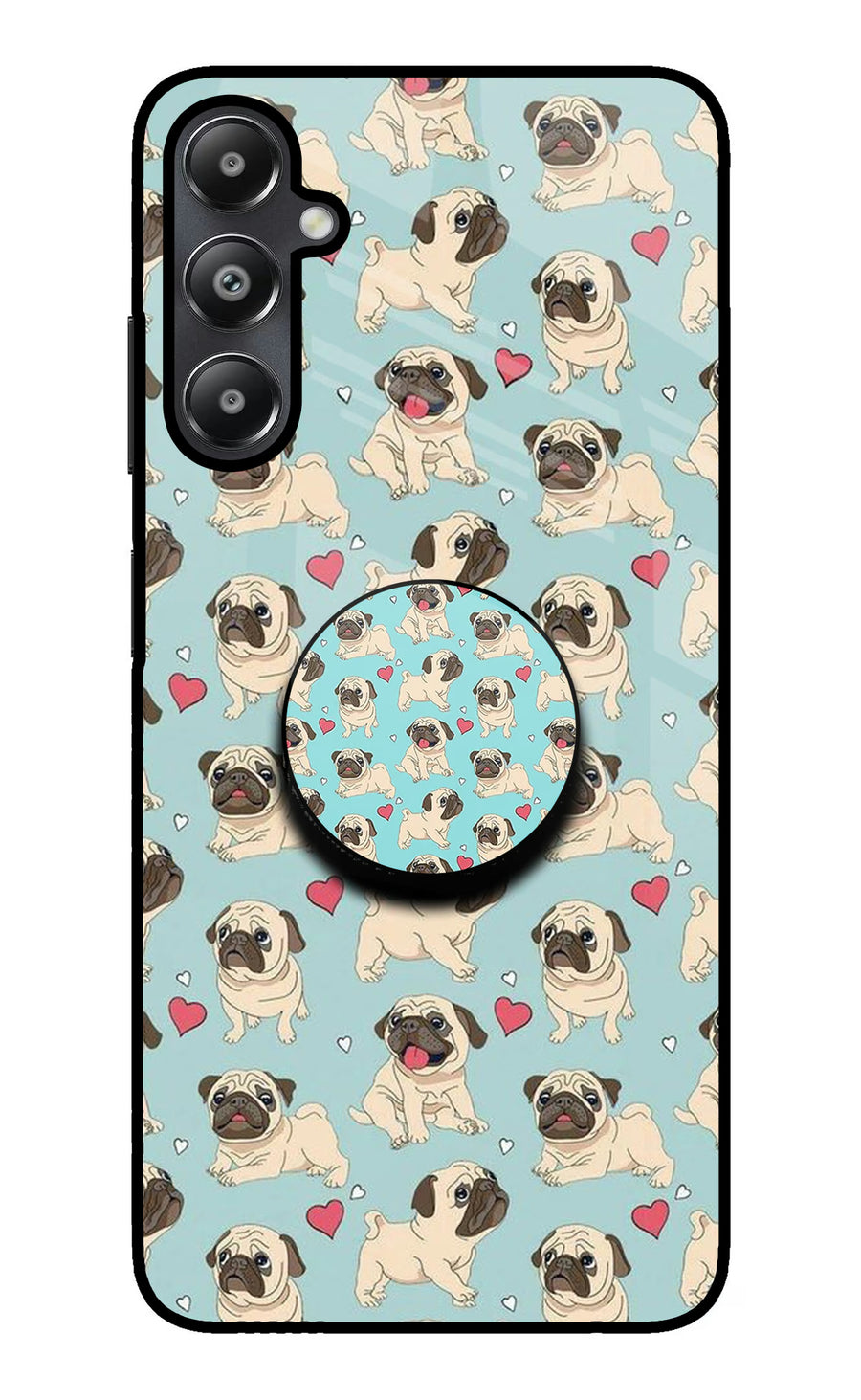 Pug Dog Samsung A05s Pop Case, Glass case