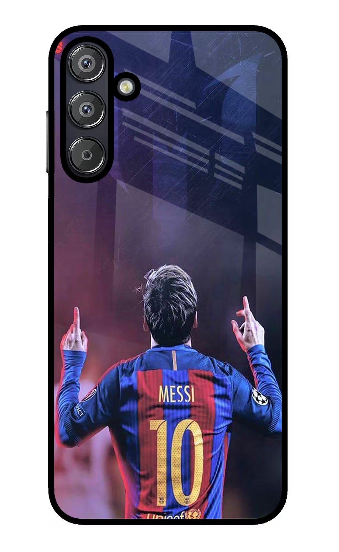 Messi Samsung F15 5G Glass Case Back Cover by Casekaro