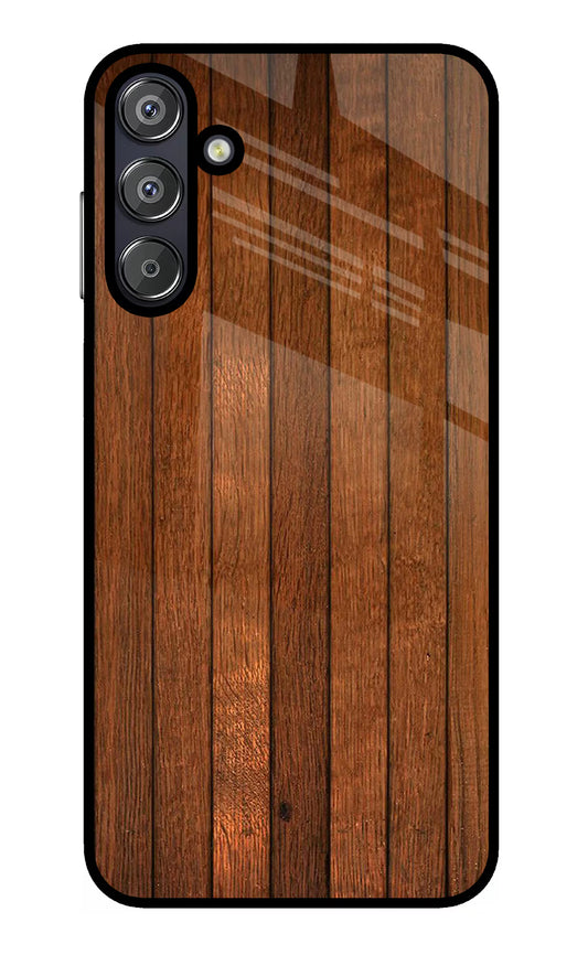 Wooden Artwork Bands Samsung F15 5G Glass Case
