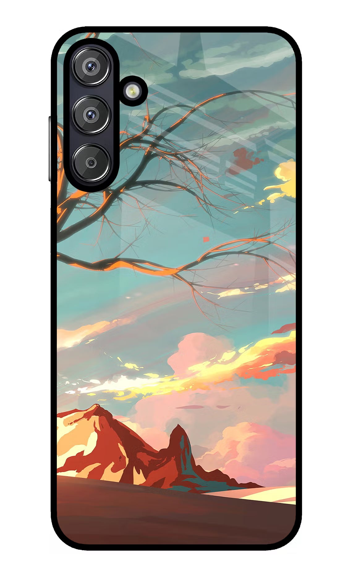 Scenery Samsung F15 5G Glass Case Back Cover by Casekaro