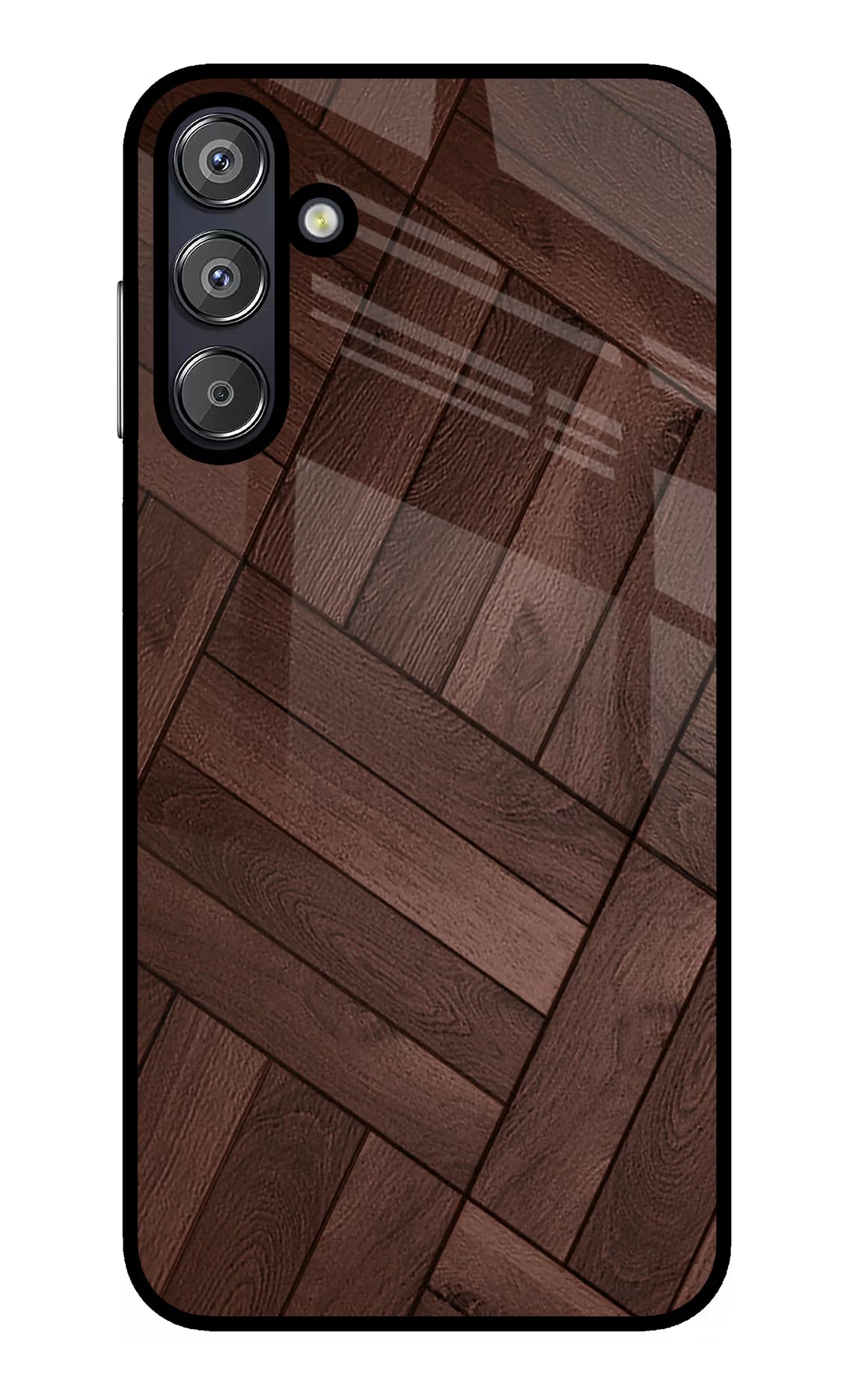 Wooden Texture Design Samsung F15 5G Glass Case
