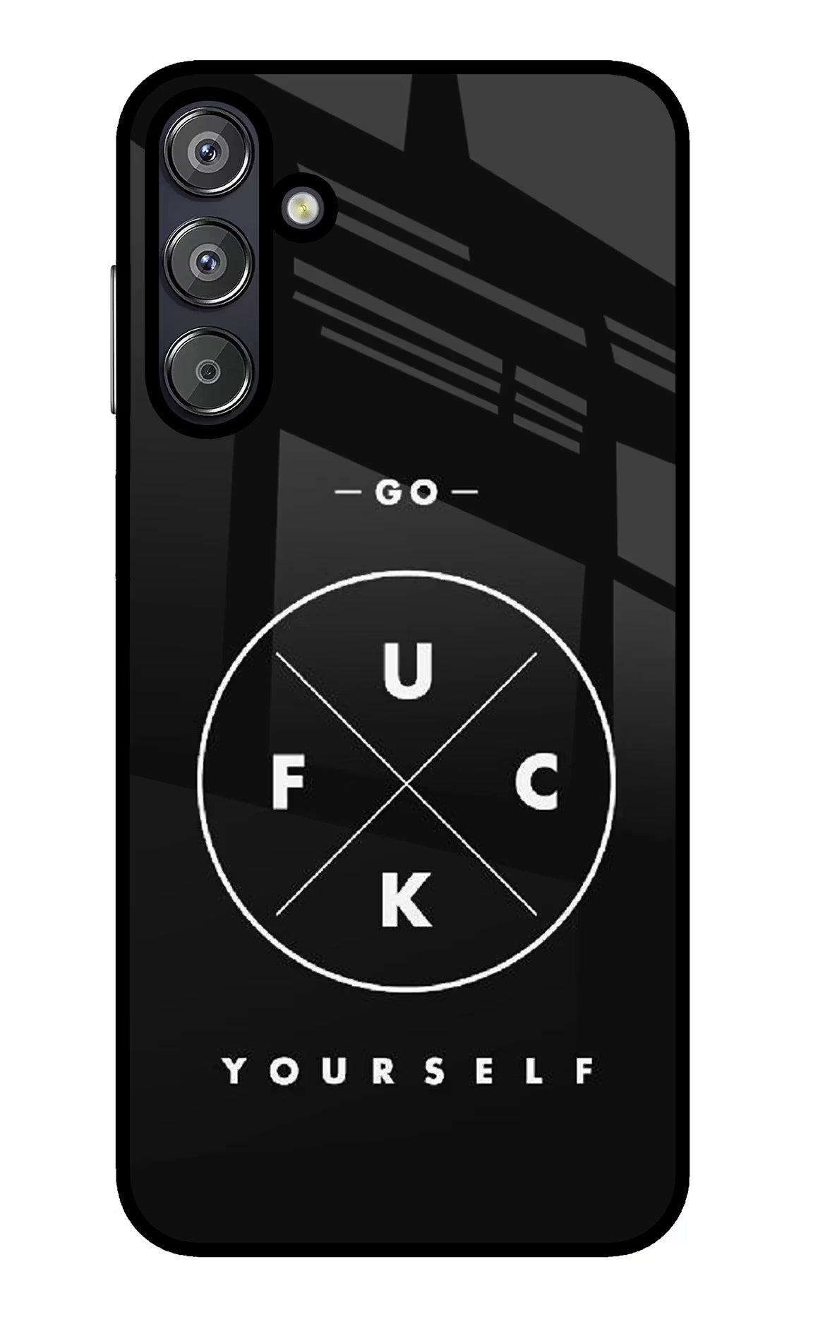 Go Fuck Yourself Samsung F15 5G Glass Case