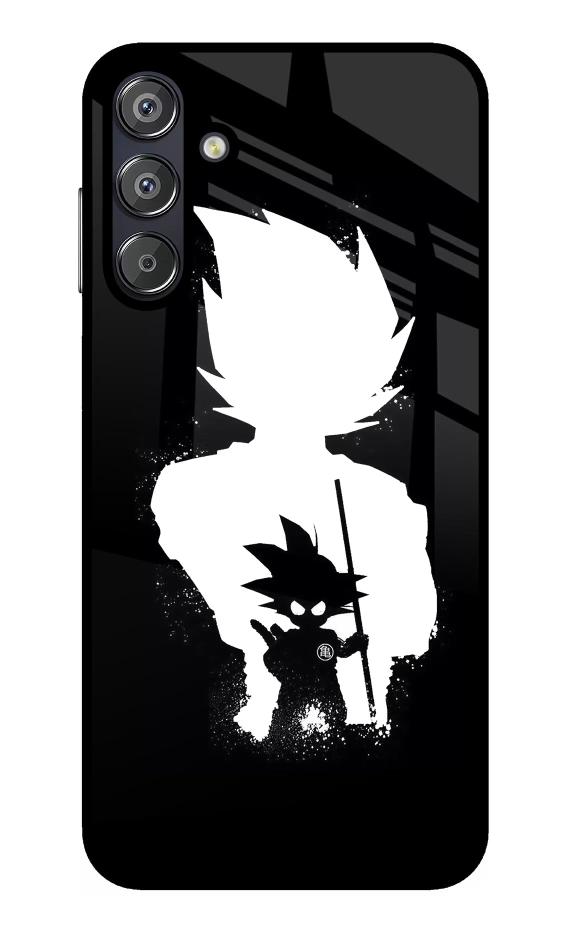 Goku Shadow Samsung F15 5G Glass Case Back Cover by Casekaro