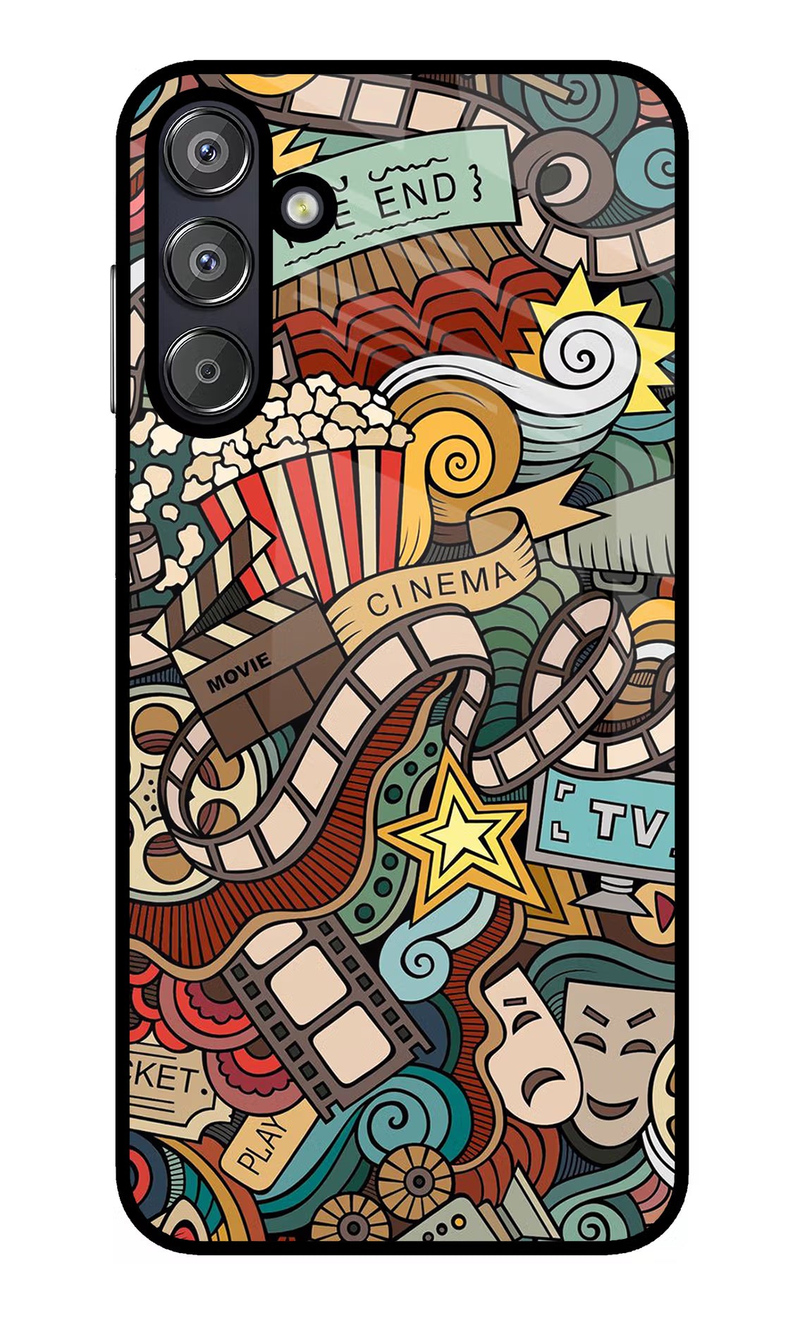 Cinema Abstract Samsung F15 5G Glass Case