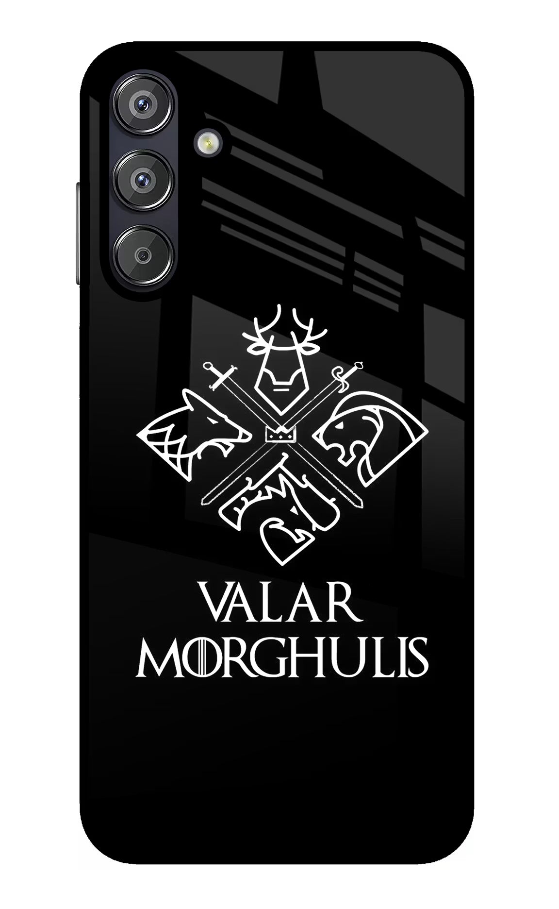 Valar Morghulis | Game Of Thrones Samsung F15 5G Glass Case Back Cover by Casekaro