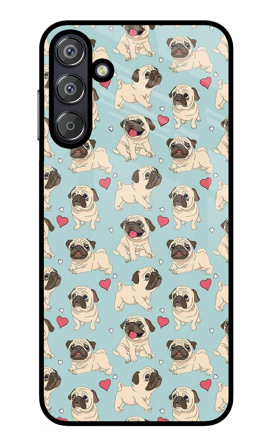 Pug Dog Samsung F15 5G Back Cover, Glass case
