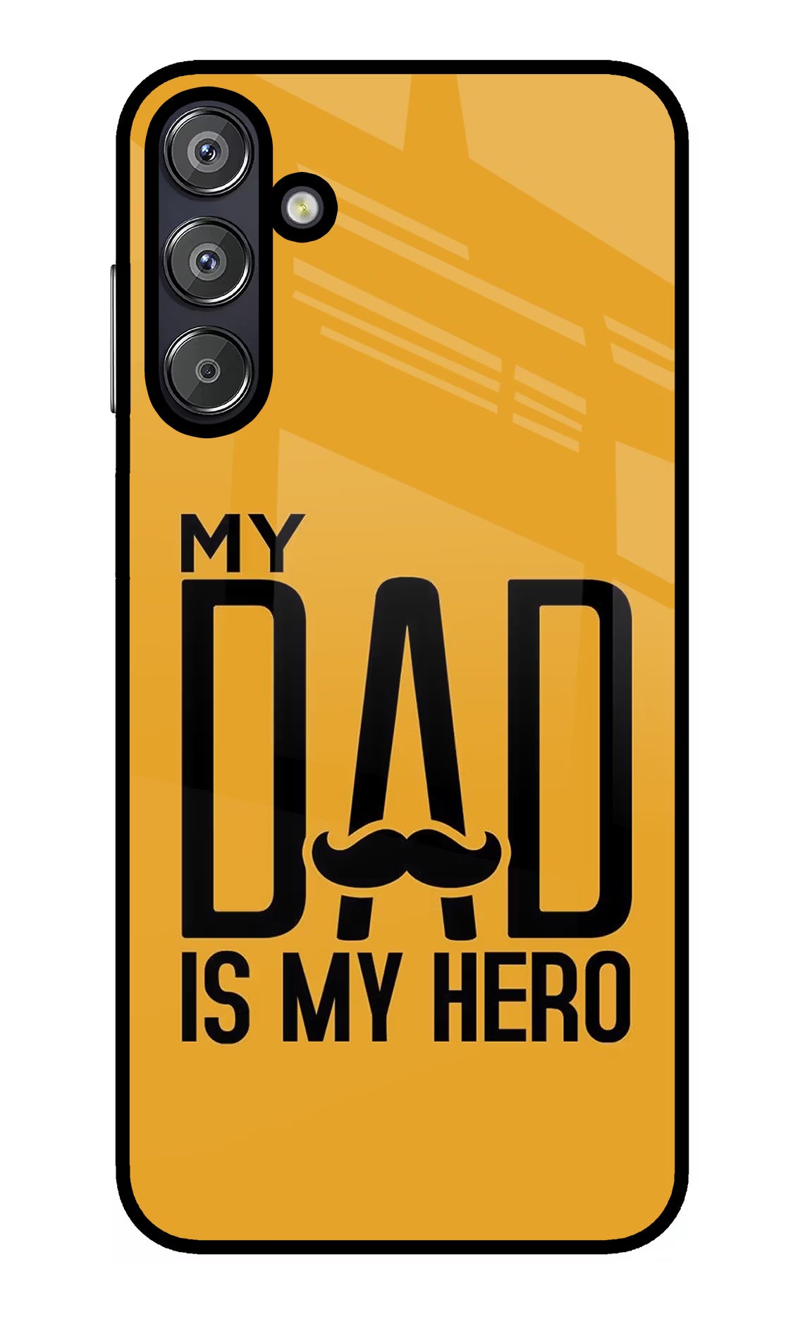 My Dad Is My Hero Samsung F15 5G Glass Case Back Cover by Casekaro