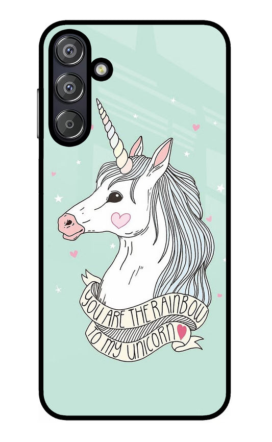 Unicorn Wallpaper Samsung F15 5G Glass Case