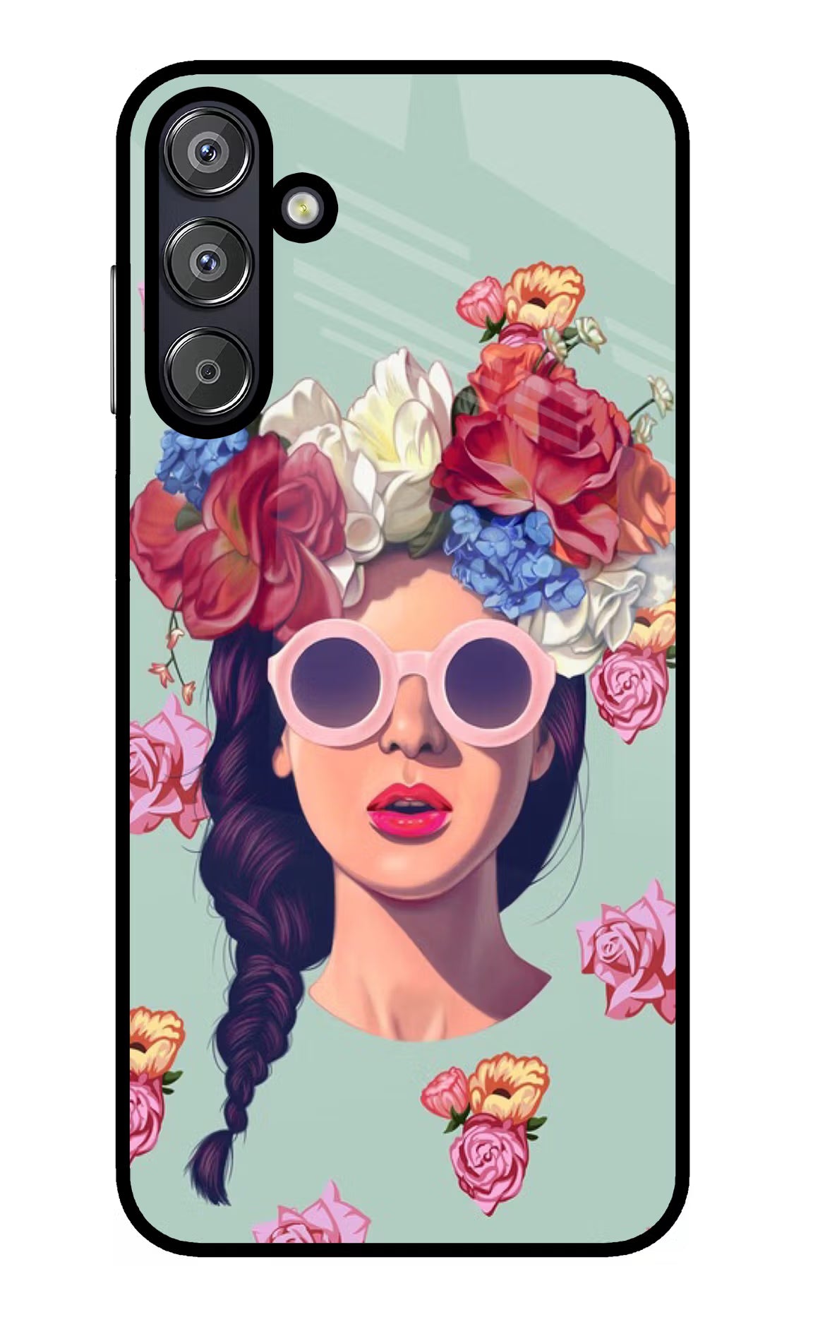 Pretty Girl Samsung F15 5G Glass Case Back Cover by Casekaro