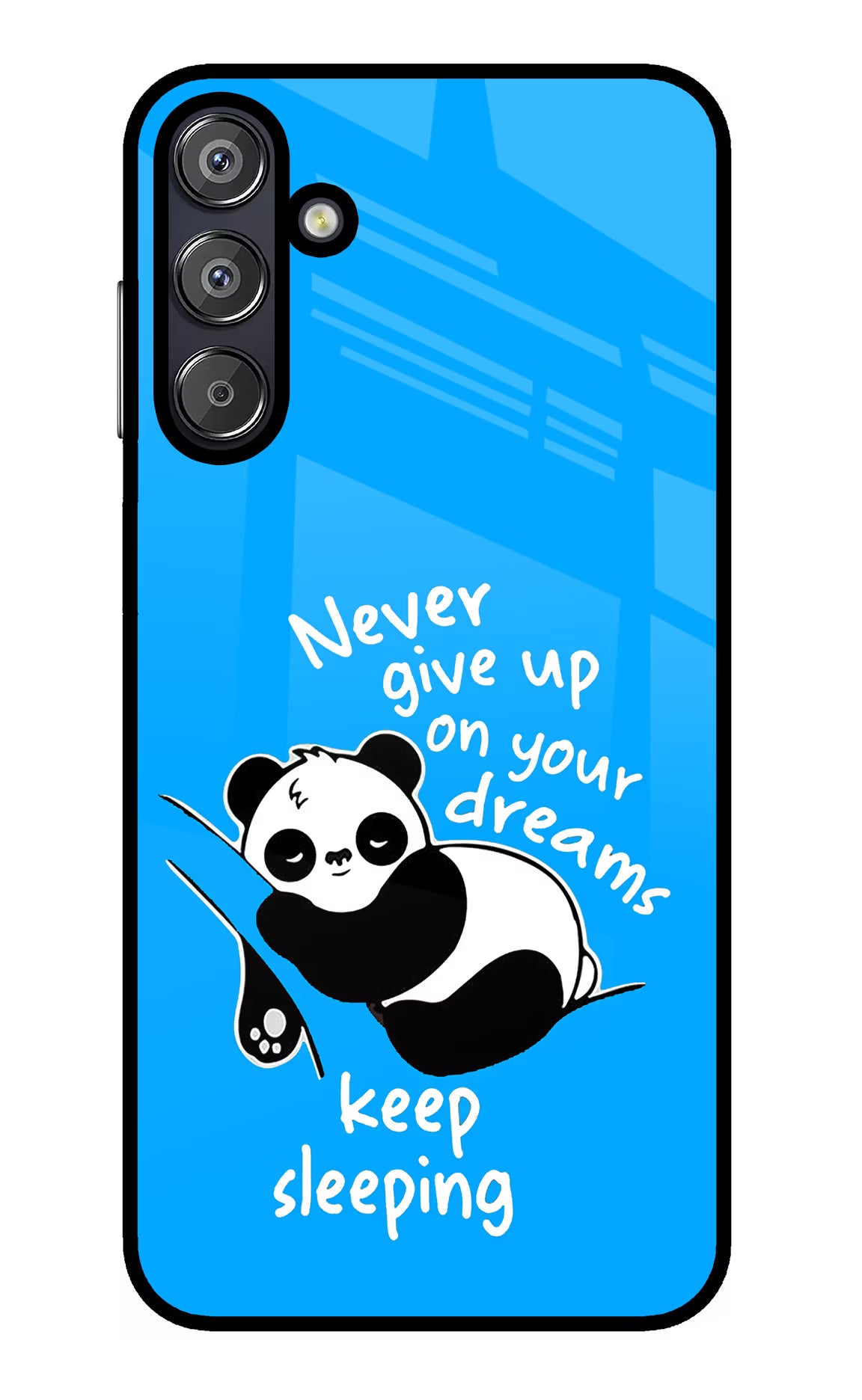 Keep Sleeping Samsung F15 5G Glass Case Back Cover by Casekaro