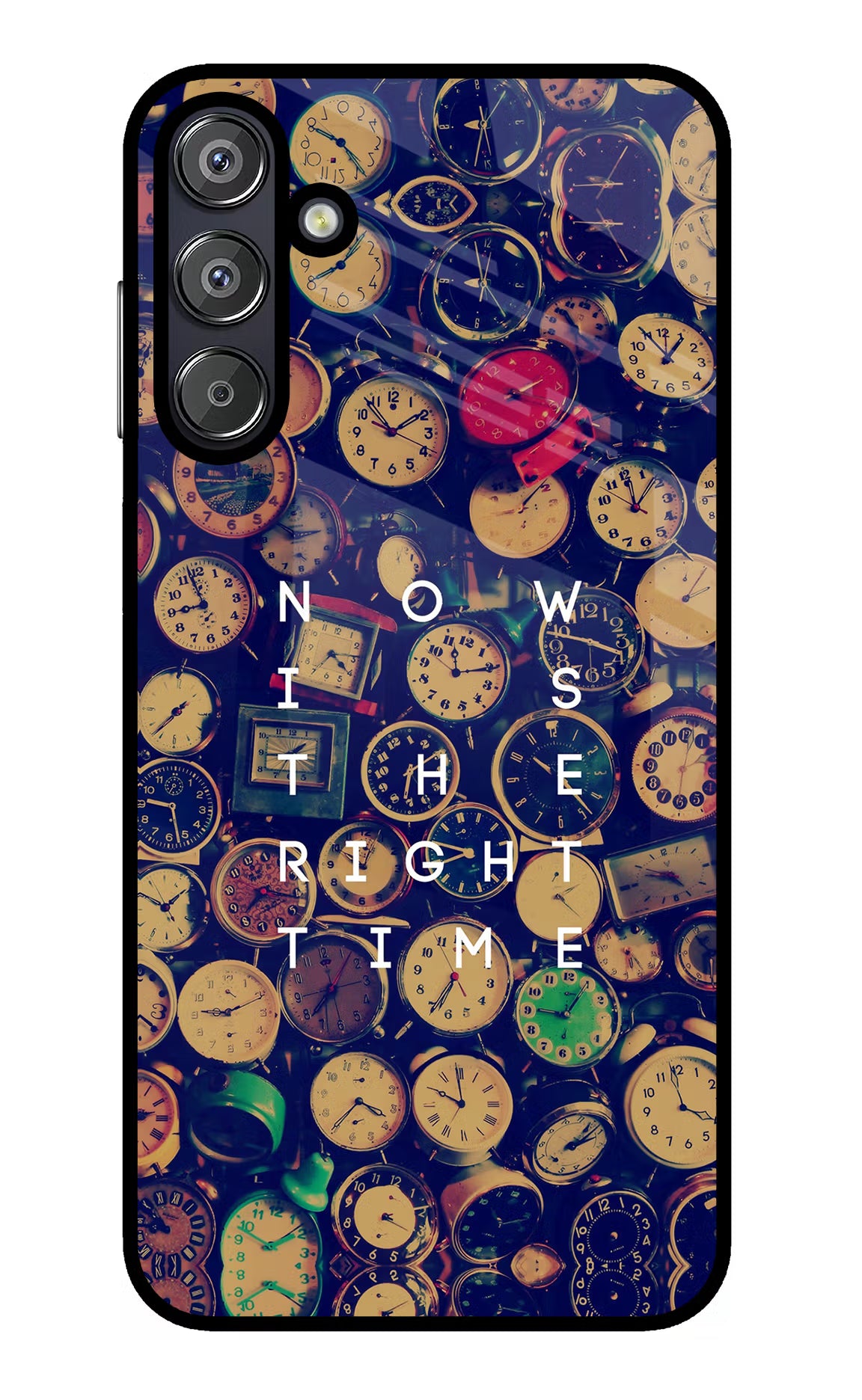 Now is the Right Time Quote Samsung F15 5G Glass Case