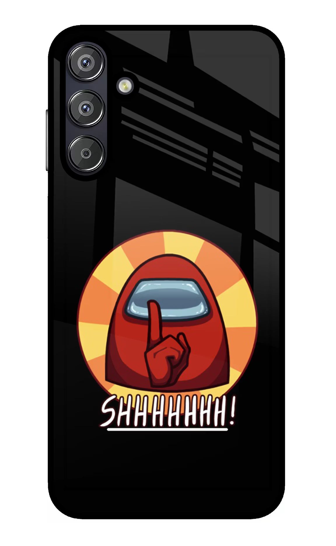 Among Us Shhh! Samsung F15 5G Glass Case