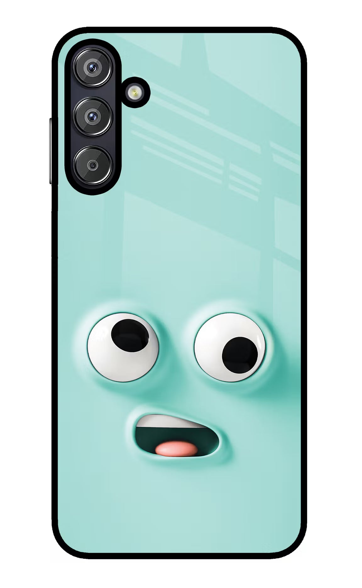 Funny Cartoon Samsung F15 5G Glass Case Back Cover by Casekaro