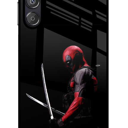 Deadpool Samsung F15 5G Glass Case Back Cover by Casekaro