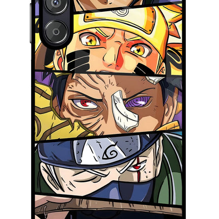 Naruto Character Samsung F15 5G Glass Case Back Cover by Casekaro