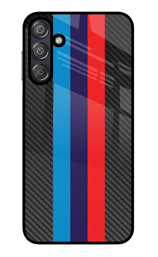 BMW Stripes Pattern Samsung F15 5G Glass Case