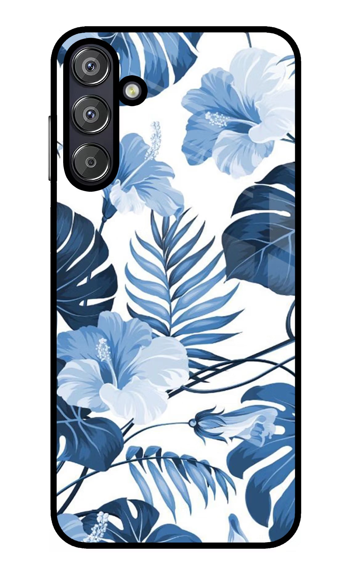 Fabric Art Samsung F15 5G Glass Case Back Cover by Casekaro