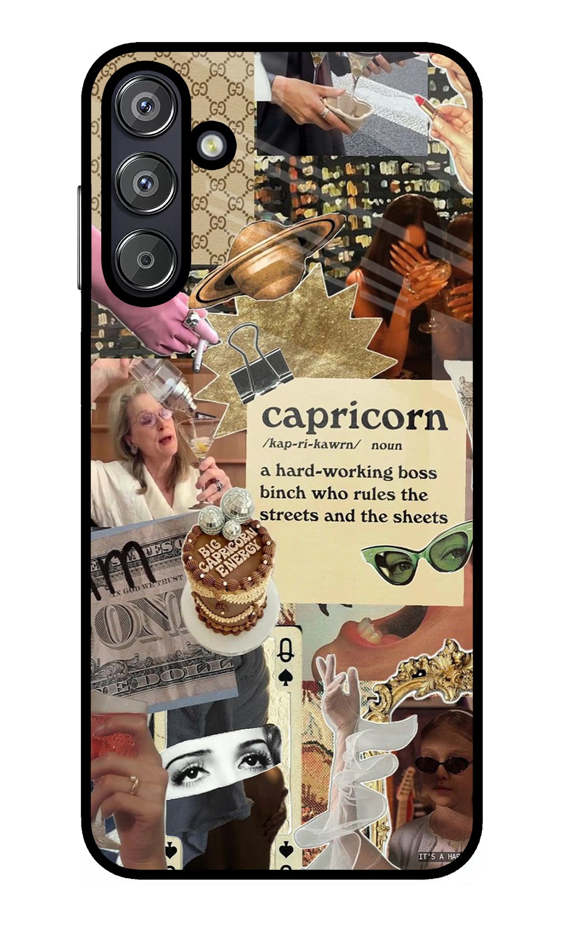 Capricorn Zodiac Samsung F15 5G Glass Case