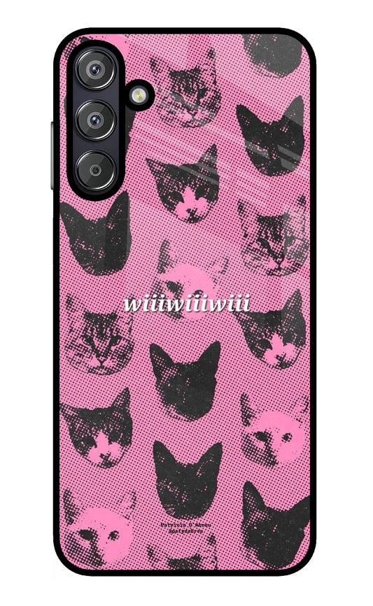Pink Cats Samsung F15 5G Glass Case
