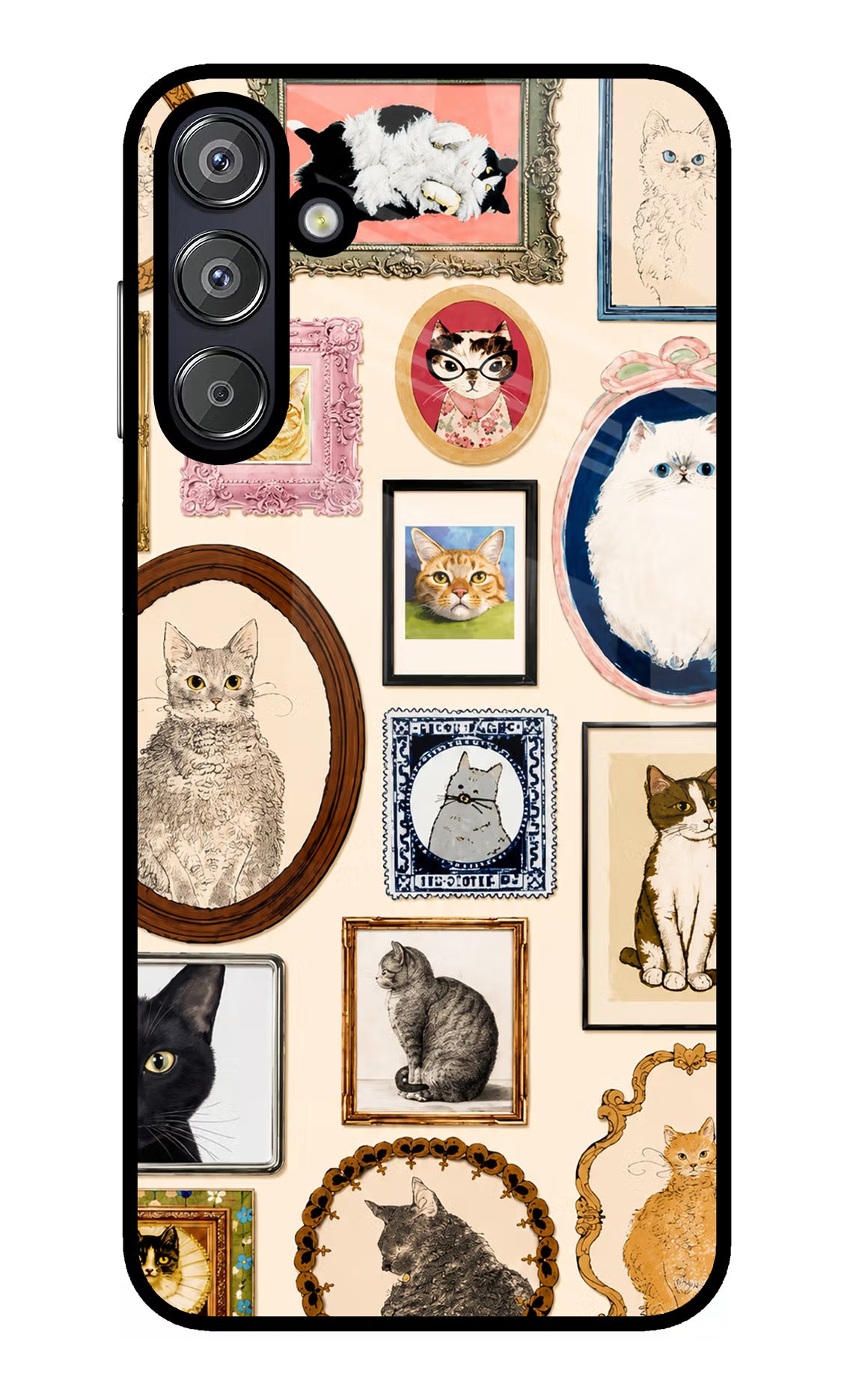 Mirror Cats Samsung F15 5G Glass Case