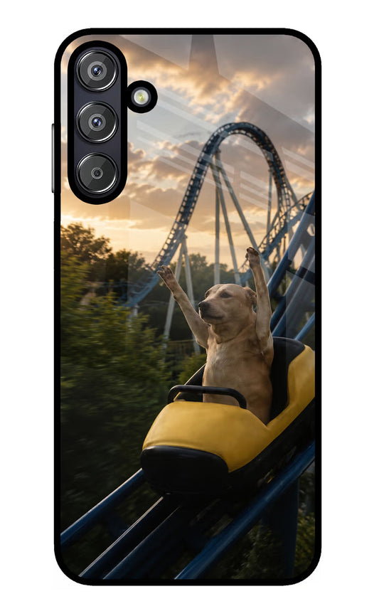 Rollercoaster Dog Samsung F15 5G Glass Case