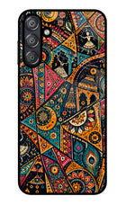 Folk Print Samsung F15 5G Glass Case