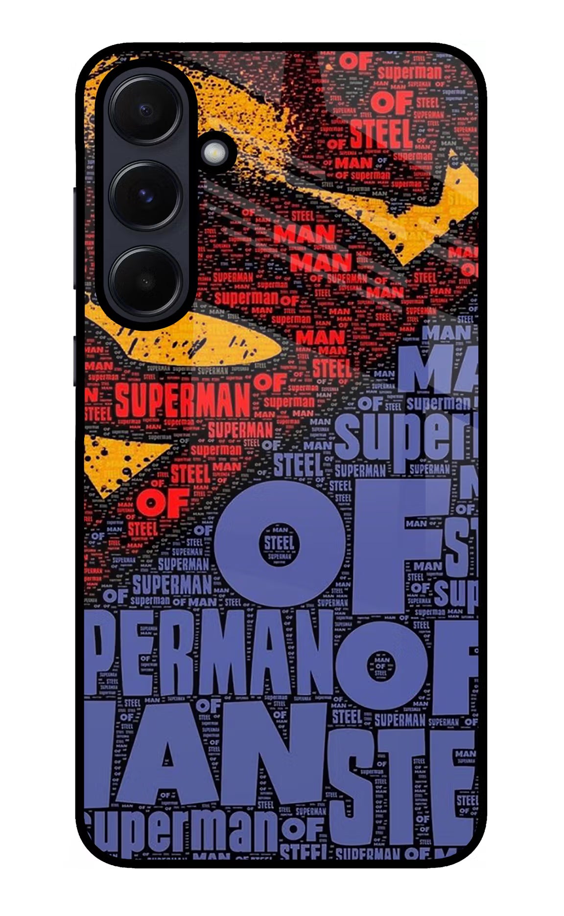 Superman Samsung A55 5G Glass Case Back Cover by Casekaro