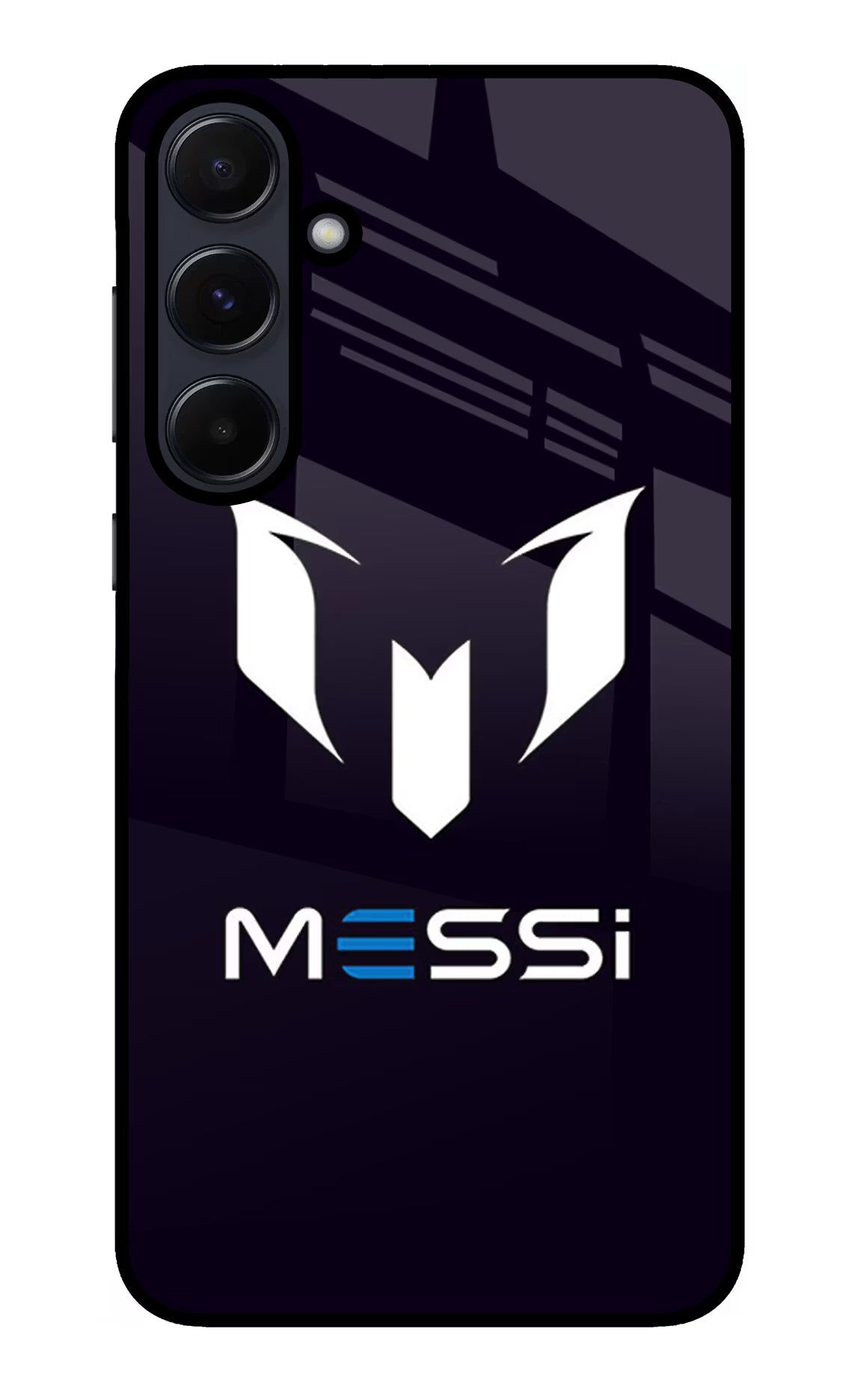 Messi Logo Samsung A55 5G Glass Case Back Cover by Casekaro