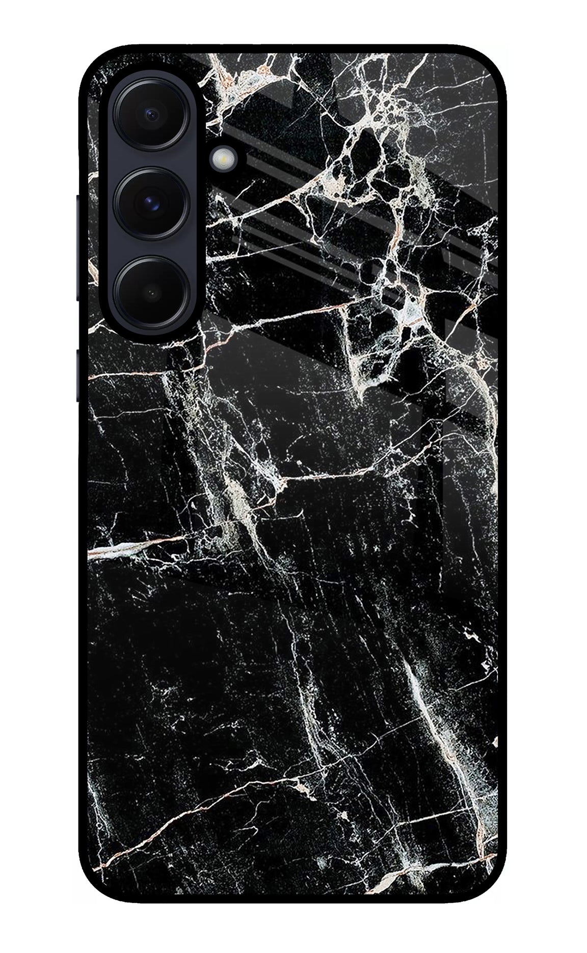 Black Marble Texture Samsung A55 5G Back Cover