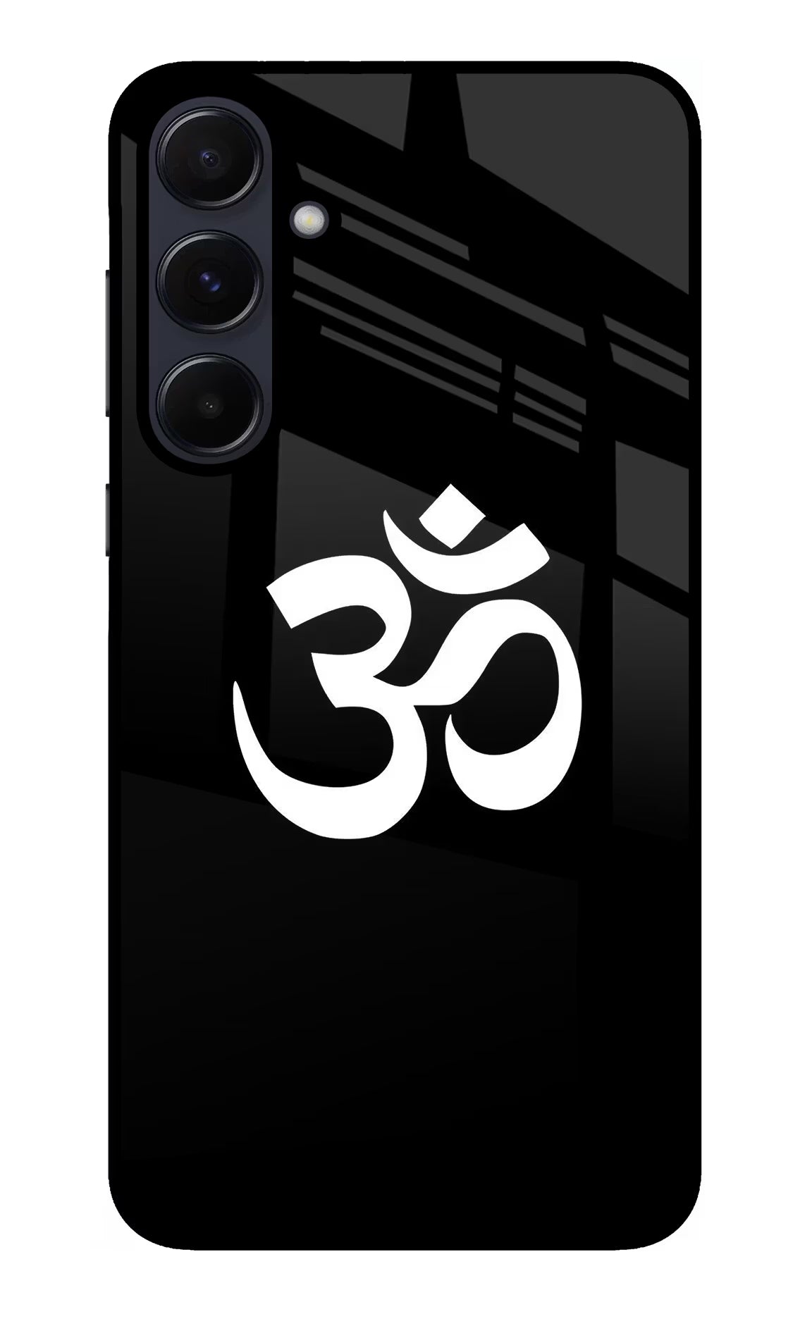Om Samsung A55 5G Glass Case Back Cover by Casekaro