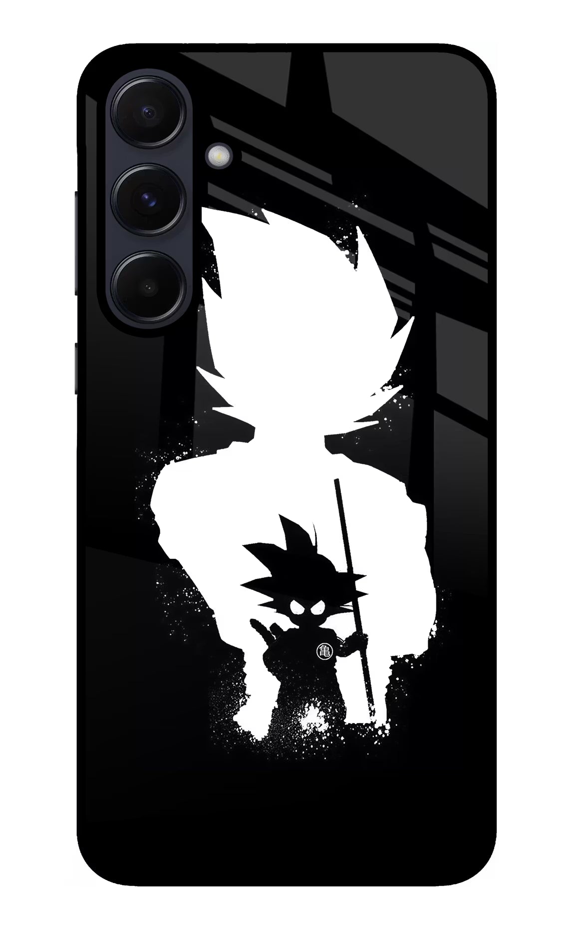 Goku Shadow Samsung A55 5G Glass Case Back Cover by Casekaro