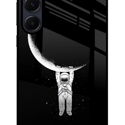 Moon Space Samsung A55 5G Glass Case