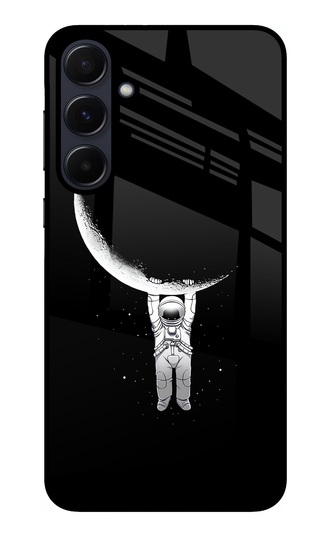 Moon Space Samsung A55 5G Glass Case