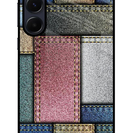 Multicolor Jeans Samsung A55 5G Glass Case