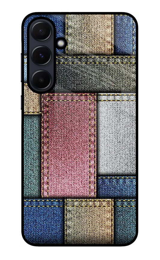 Multicolor Jeans Samsung A55 5G Glass Case